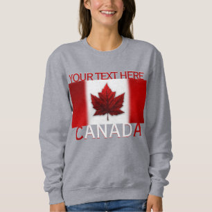 Women's Canada Sweatshirt Personalize Canada Shirt