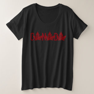 Women's Canada T-shirt Plus Size Canada Shirts