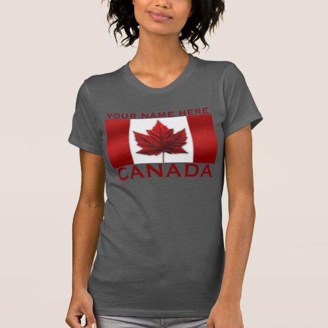Women's Canada T-shirts Personalised Canada Shirt (Front)