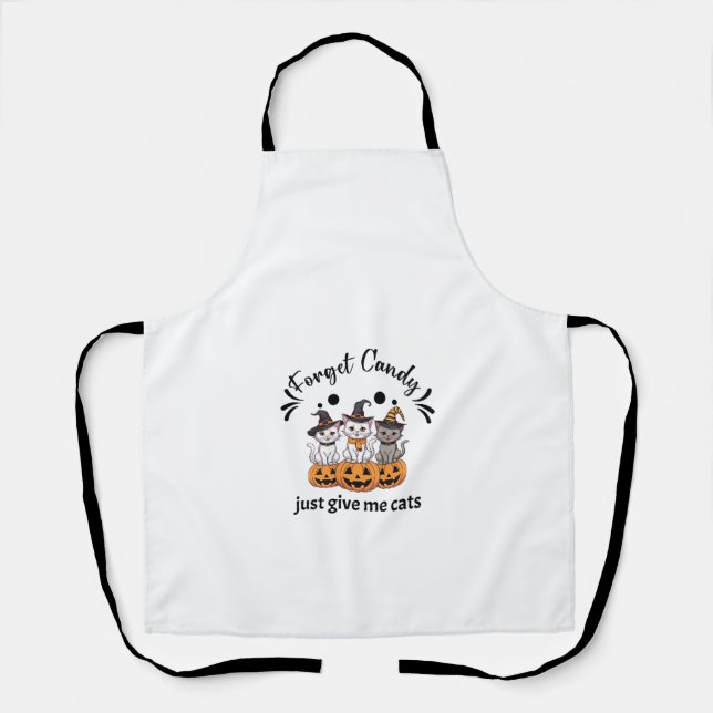 Womens Candy Just Give Me Cats funny design _2 Apron (Front)