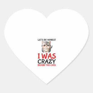 Womens Candy Just Give Me Cats funny design  Heart Sticker