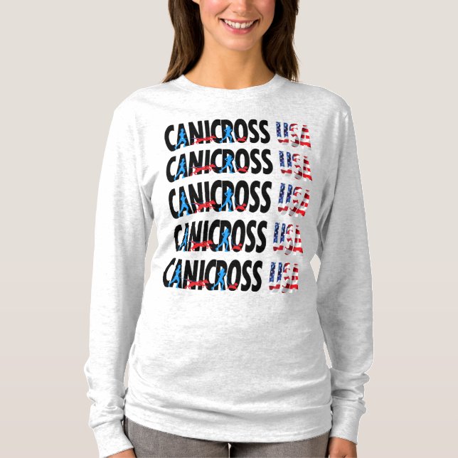 Women's Canicross USA Crew Longsleeve T-Shirt (Front)