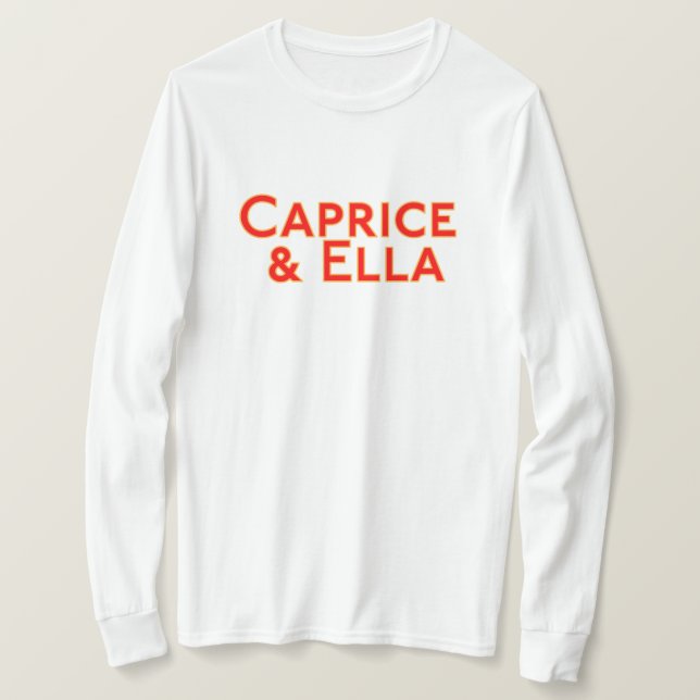 Women's Caprice & Ella Long Sleeve Tee (Design Front)