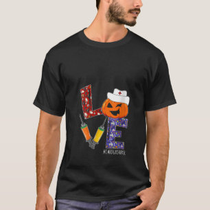 Womens Cardiac Nurse Love Nurse Life Halloween Pum T-Shirt