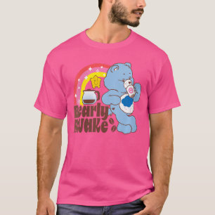 Womens Care Bears Grumpy Bear Bearly Awake Coffee T-Shirt