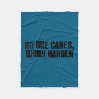 Womens Cares Work Harder Gym Motivation Fitness Tr Fleece Blanket