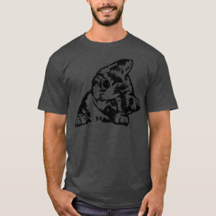 Womens cat cute lover cat kitty kitten T-Shirt