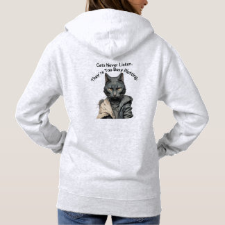 Women's Cat Hooded Sweatshirt