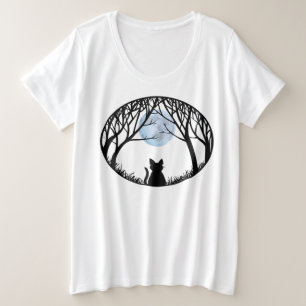 Women's Cat Lover Shirt Plus Size Cat T-shirts