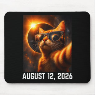 Womens Cat Selfie Total Solar Mouse Pad