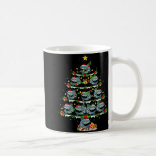 Womens Catfish Xmas Lights Santa Catfish Christmas Coffee Mug