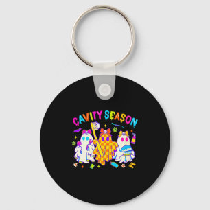 Womens Cavity Season Funny Halloween Ghost Cute So Key Ring