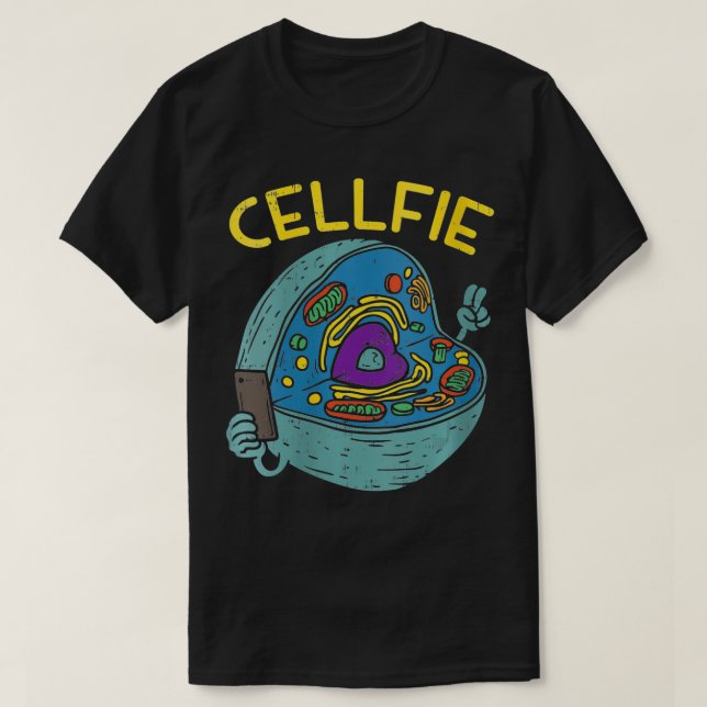 Womens Cell Fie Funny Cellfie Selfie Science Biolo T-Shirt (Design Front)