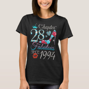 Womens Chapter 28 Fabulous Since 1994 28th Birthda T-Shirt