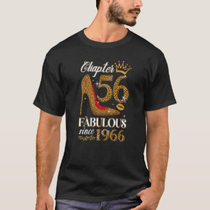 Womens Chapter 56 Est 1966 56 Years Old 56th Birth T-Shirt