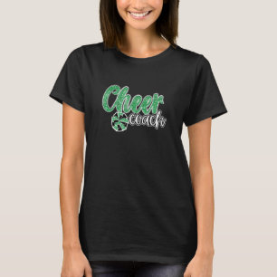 Womens Cheer Coach Shirt, Leopard Cheetah Print Gr T-Shirt