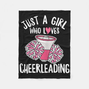 Womens Cheer Girl Quote For A Cheerleading Girl  Fleece Blanket