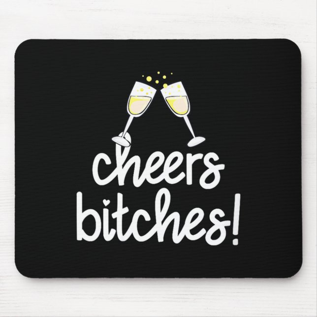 Womens Cheers Es Funny New Year's Eve V-neck  Mouse Pad (Front)