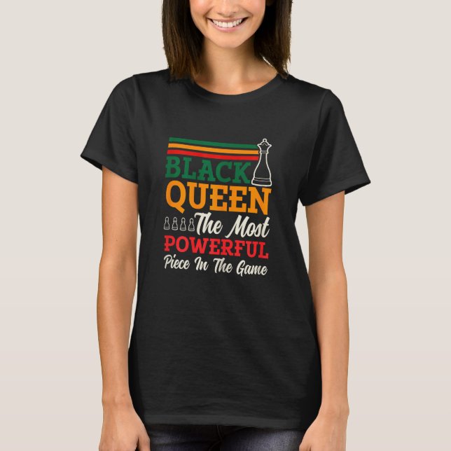 Womens Chess Queen Most Powerful Piece Checkmate C T-Shirt (Front)