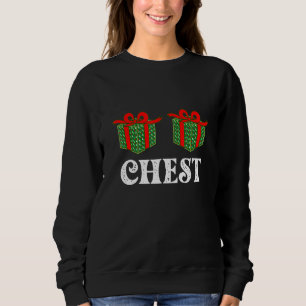 Womens Chest Nuts Matching Chestnuts Christmas Cou Sweatshirt