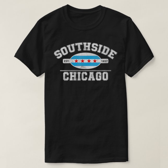 Womens Chicago Flag Southside Chicago City of Chic T-Shirt (Design Front)