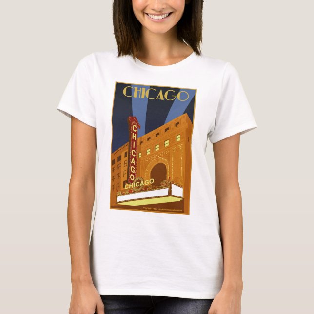 Women's Chicago Theater T-Shirt (Front)