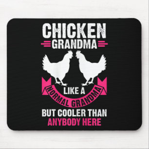 Womens Chicken Grandma Like A Normal Grandma But C Mouse Pad