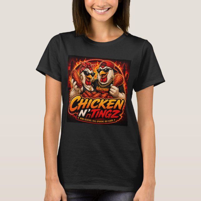 womens chicken n tingz  shirt (Front)