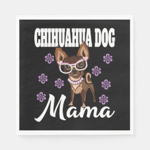Women's Chihuahua Dog Mum Napkin