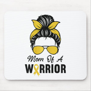 Womens Childhood Cancer Shirt Awareness Mum Of A W Mouse Pad
