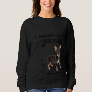 Womens Chiweenie Saying Mum Dad Print Dachshund Ch Sweatshirt