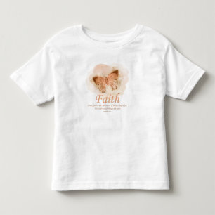 Women's Christian Bible Verse Butterfly: Faith Toddler T-Shirt