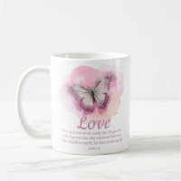 Women's Christian Bible Verse Butterfly: Love