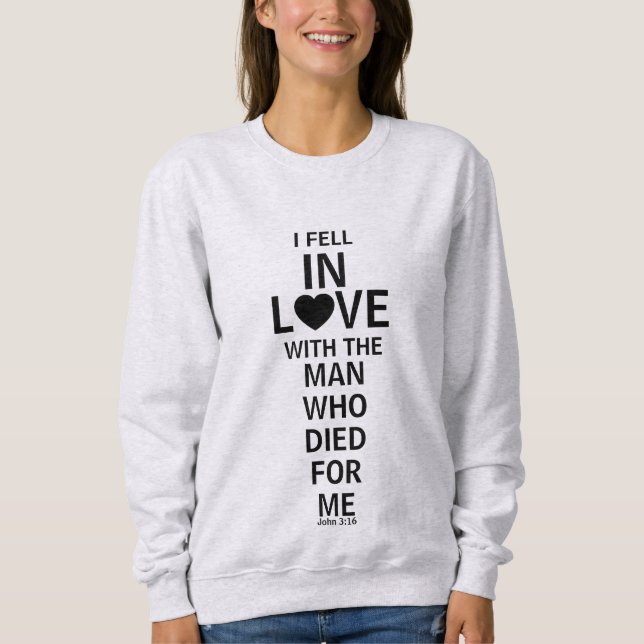 Women's Christian Clothing Jesus Sweatshirt (Front)