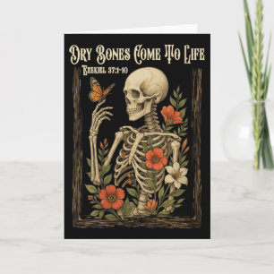 Womens Christian Faith Dry Bones Come To Life Skel Card