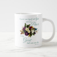 Womens Christian Floral Bible Verse Peace and Good
