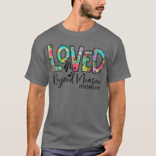 Womens Christian Tshirt Blessed Beyond Measure Lov