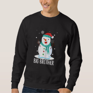 Womens Christmas Big Brother Snowman Santa Matchi Sweatshirt