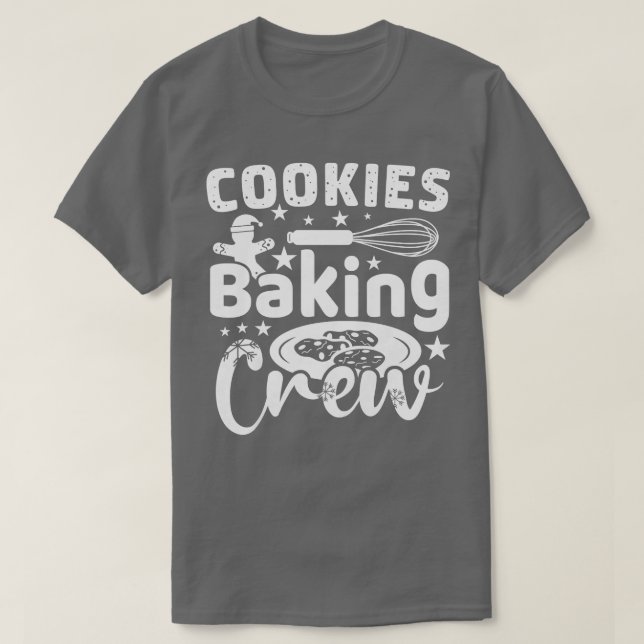 Womens Christmas Cookies Baking Crew Funny Pyjamas T-Shirt (Design Front)