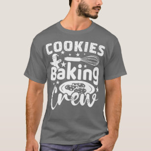Womens Christmas Cookies Baking Crew Funny Pyjamas T-Shirt