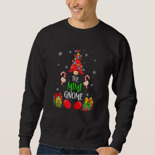 Womens Christmas Mimi Gnome Matching Family Xmas T Sweatshirt