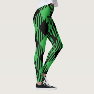 Women's Christmas Plaid Leggings - Tartan Holiday