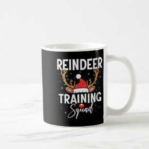 Womens Christmas Running Team Funny Reindeer Train Coffee Mug