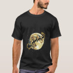 Womens Christmas Santa Reindeer Sledge Over The Mo T-Shirt<br><div class="desc">Womens Christmas Santa Reindeer Sledge Over The Moon Xmas V Neck</div>