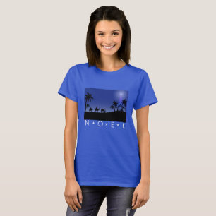 Women's Christmas Top- Noel Manager Wise men scene T-Shirt
