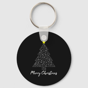 Womens Christmas Tree Matching Family Santa Claus Key Ring