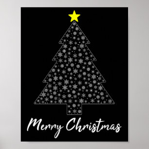 Womens Christmas Tree Matching Family Santa Claus  Poster