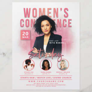 Women's Church Conference Service Pink City Flyer