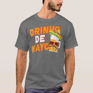 Womens Cinco De Mayo Beer Sombrero Sunglasses Drin T-Shirt