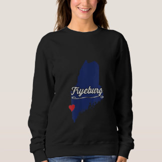 Womens City Of Fryeburg Maine Cute Merch  Graphic Sweatshirt